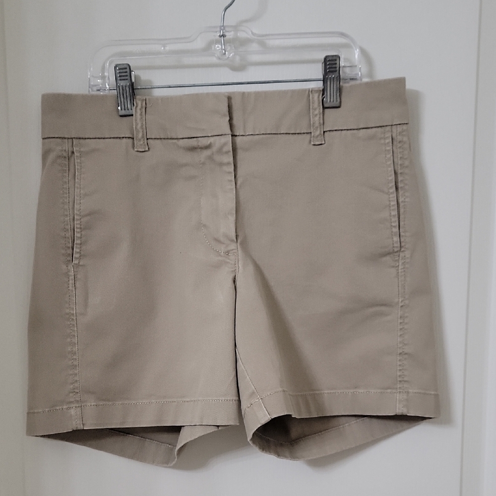 J. Crew Size 2 Khaki Chino Shorts, Excellent Used Condition